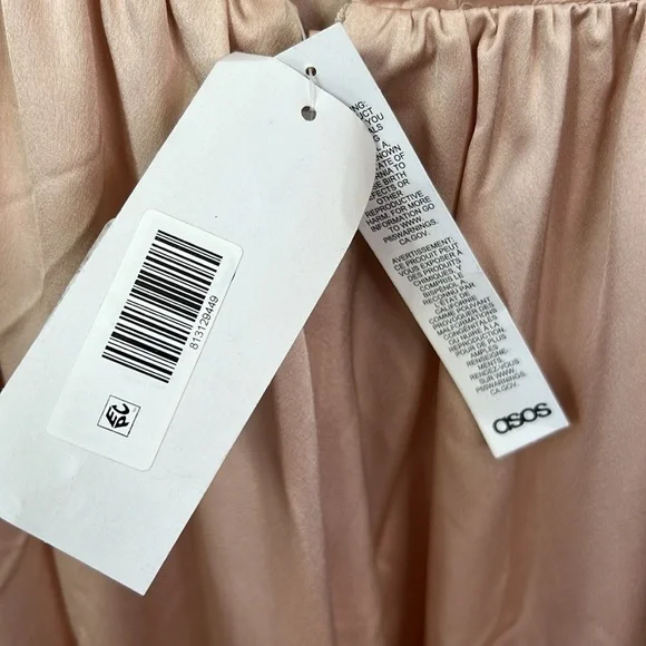 ASOS Edition Satin V Neck Sleeveless Bridesmaid Maxi Dress Size 6 - Picture 6 of 10